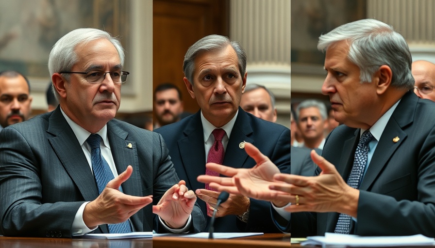 Healthcare reform news political discussion with serious expressions.
