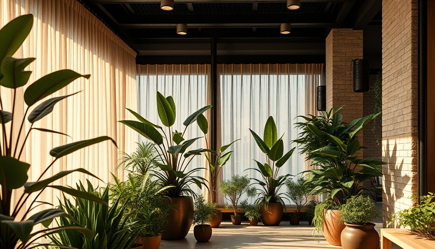 Modern afternoon tea in Dallas with lush indoor garden ambiance.