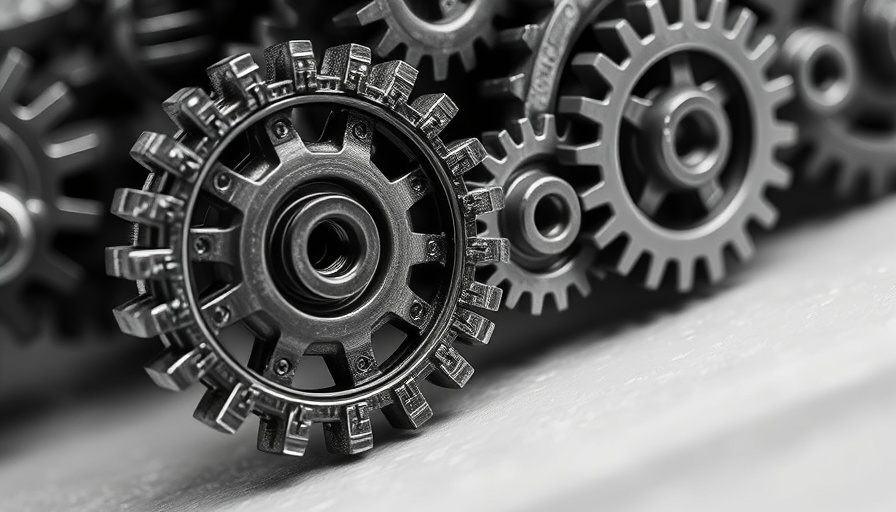 Microscopic gears resembling micromotors smaller than human hair.