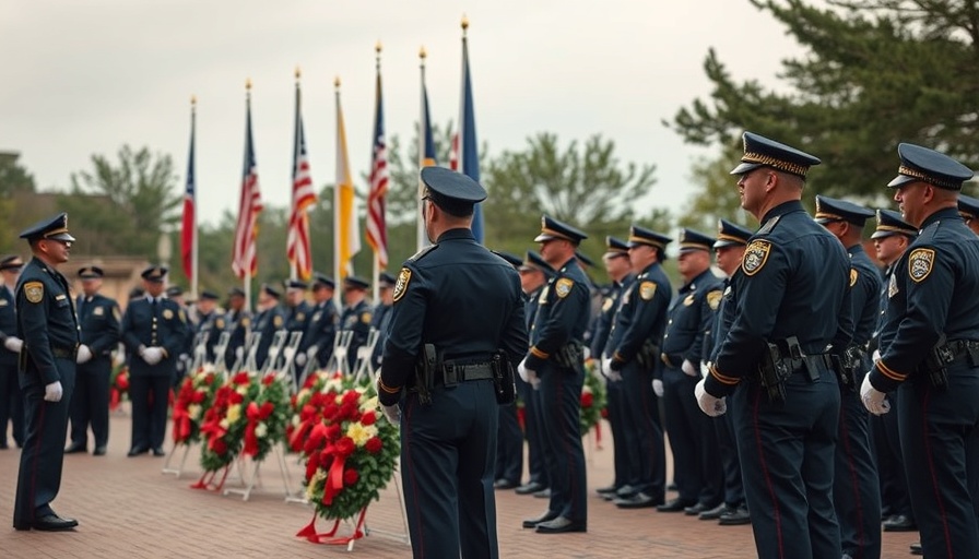Police memorial service honoring officers killed by gunfire in York County.