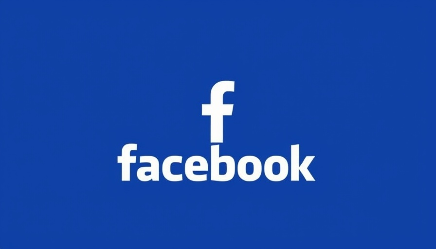 Blue Facebook logo on a white background