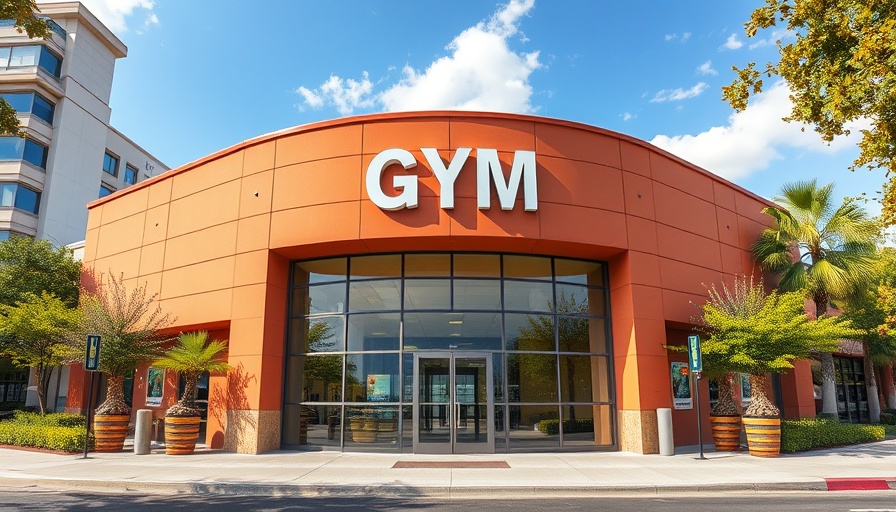 Exterior of Los Campeones Gym in Round Rock with large windows and logo.