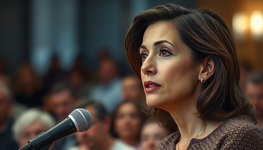 Contemplative woman speaking, submit to God's will theme