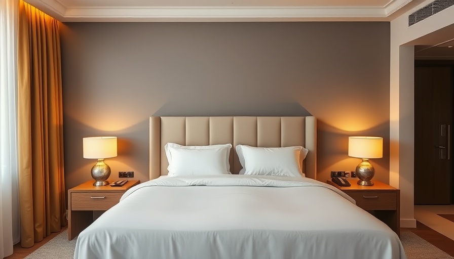Luxury hotel room at Gunter Hotel San Antonio with elegant design.