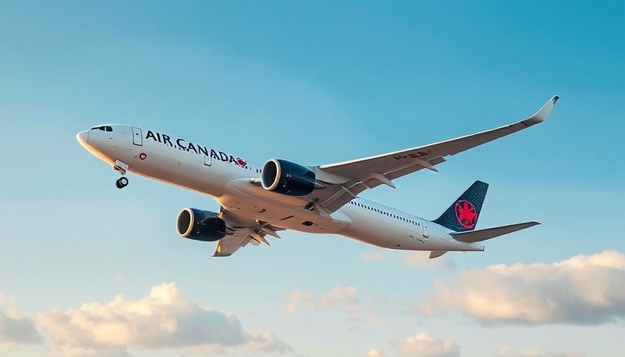 Air Canada plane taking off, San Antonio nonstop flights to Toronto.