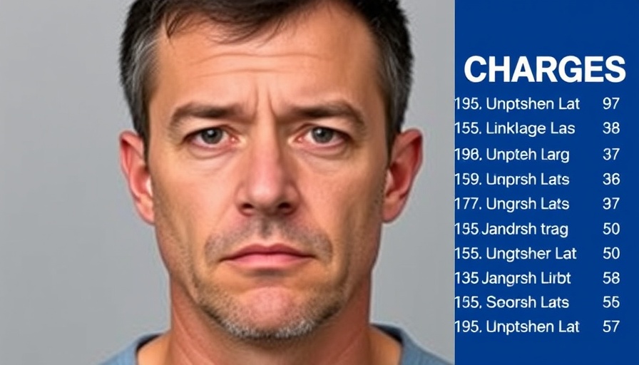 Mugshot with charges listed for Austin truck driver I-35 crash.