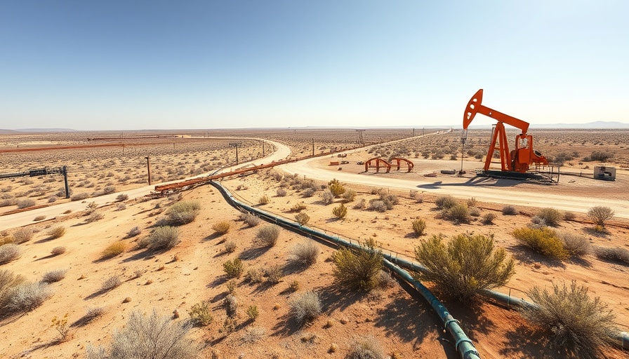 Expansive West Texas natural gas facility under bright sky.