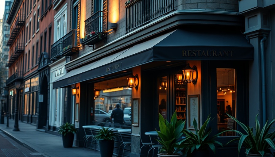 Charming restaurant exterior in Dallas with elegant signage.