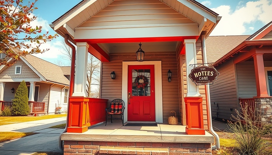 Charming suburban porch in Dallas lifestyle