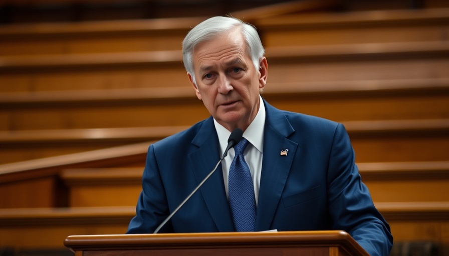 Elderly man discussing national defense authorization act 2025, formal setting.