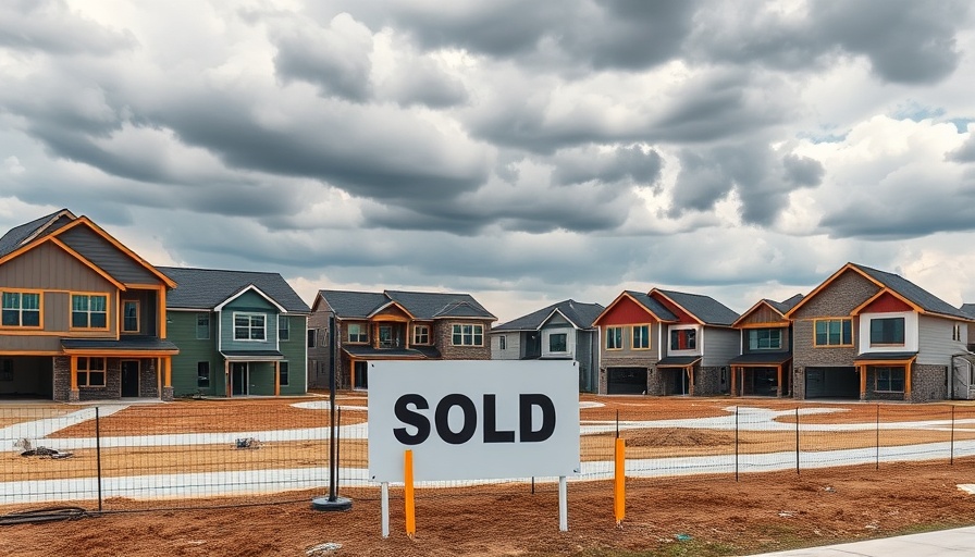 New development in San Antonio with sold sign and modern homes.