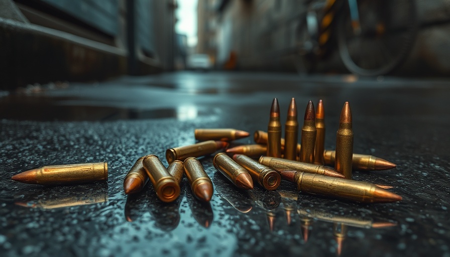 Breaking national news: Rusty bullets on wet concrete.