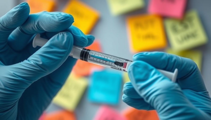 Vaccine questions answered: close-up of gloved hands preparing syringe