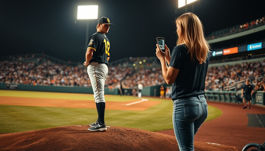 Livvy Dunne Paul Skenes baseball game scene, cinematic shot.