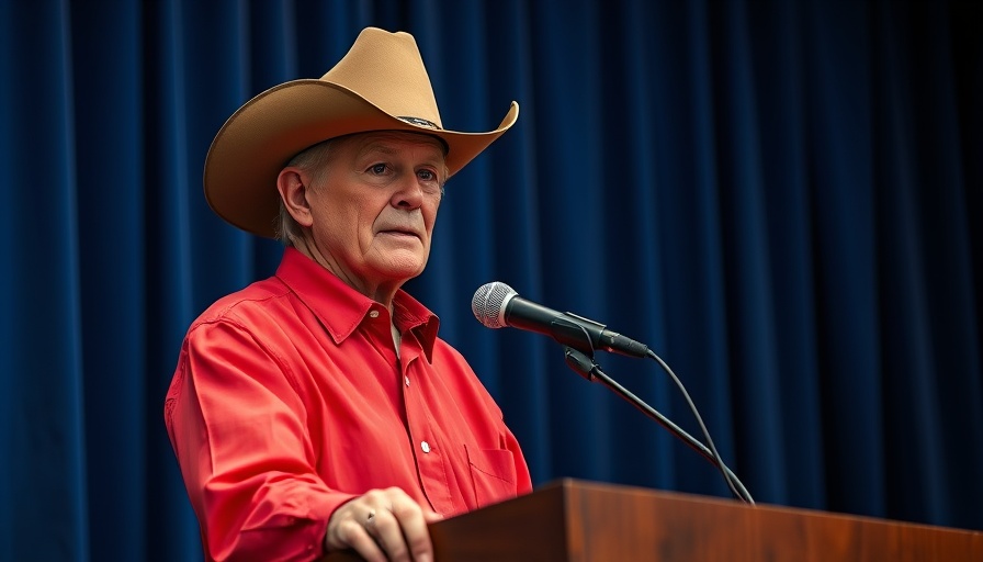 Man discussing Texas social studies curriculum revision at event.