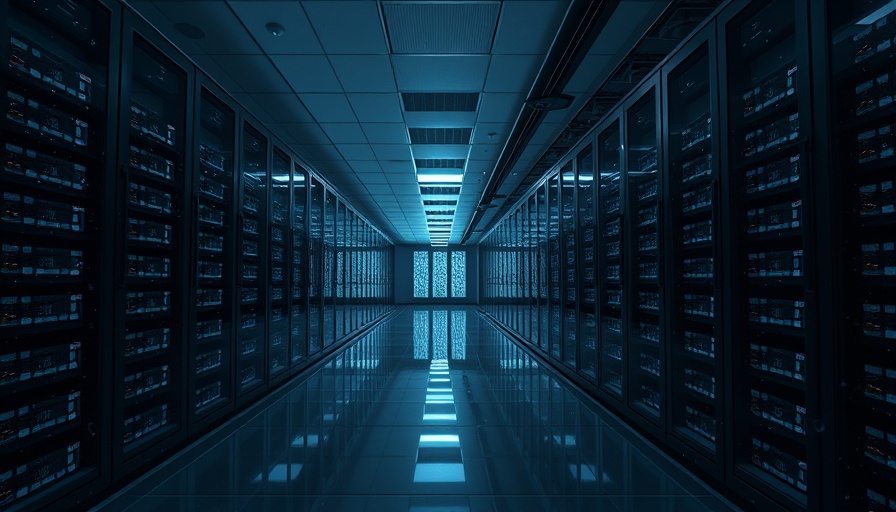 Conceptual illustration of Texas data center water crisis.