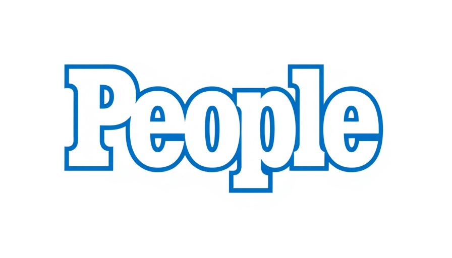 People magazine logo in blue and white