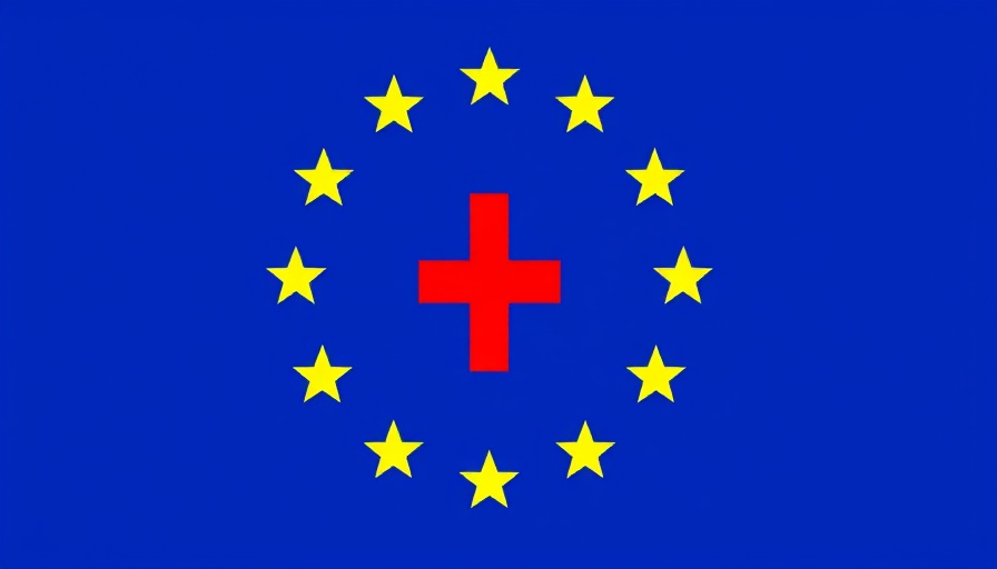 Crossed out EU emblem in vector design