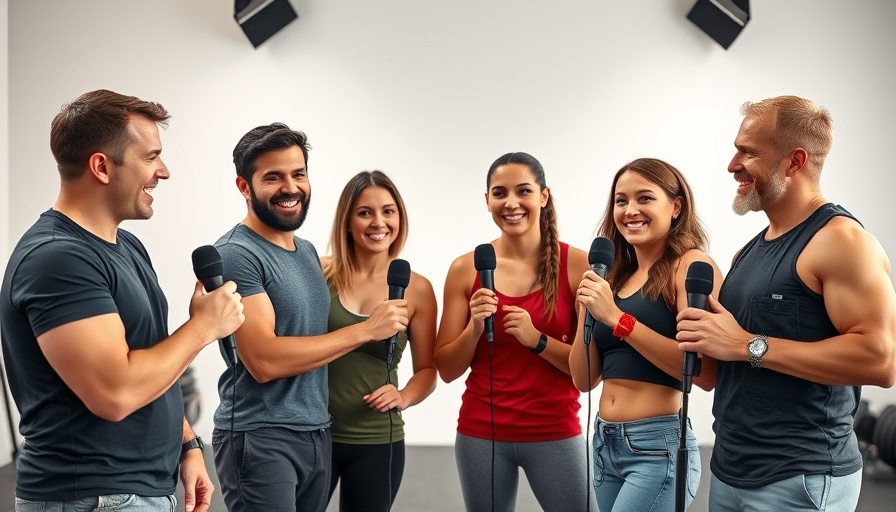 Fitness experts discussing strength training and menopause in a studio setup.