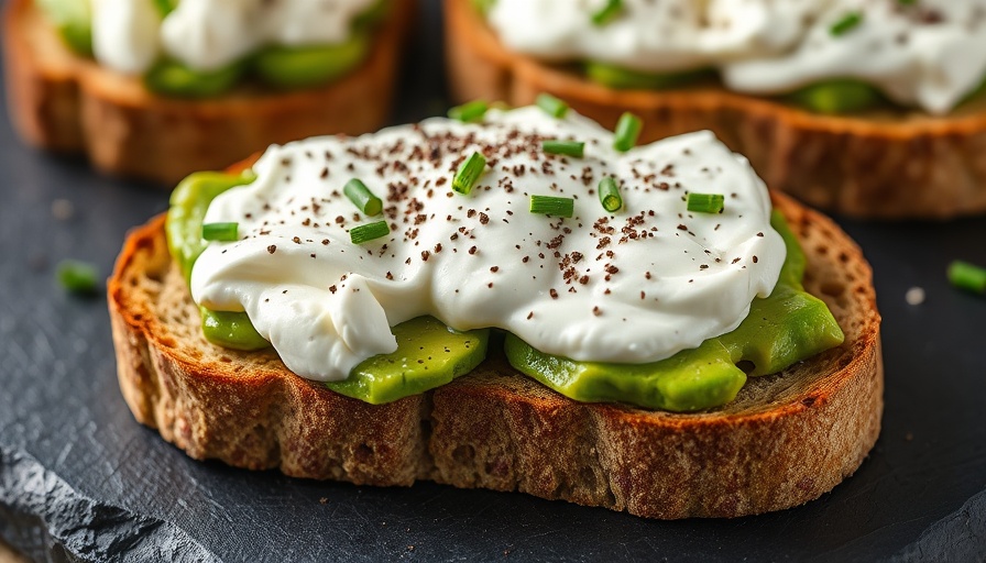 Avocado and cottage cheese toast for easy protein intake.