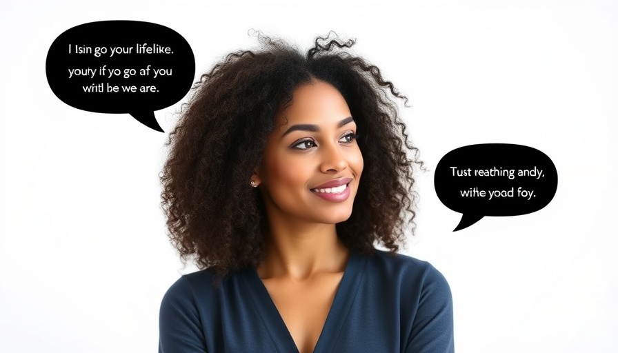 Confident woman sharing mental health tips wearing a purple turtleneck.