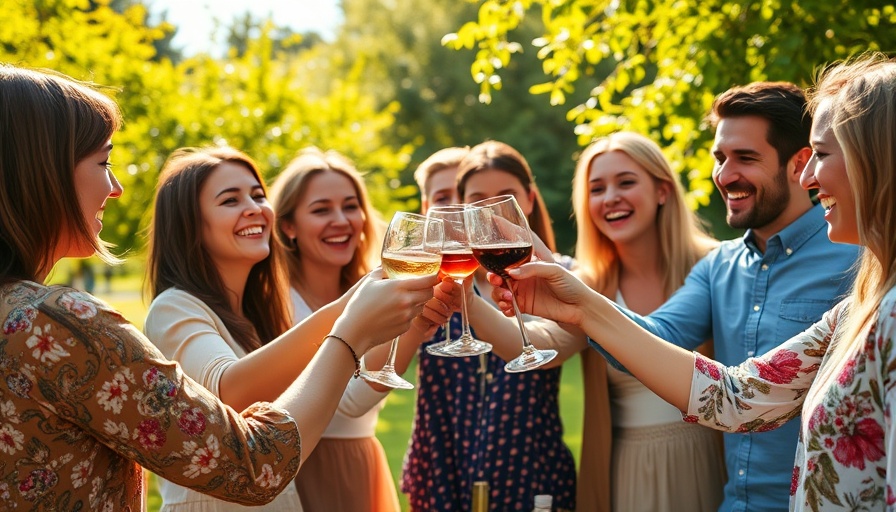 Outdoor Living Sweepstakes friends enjoying wine in garden