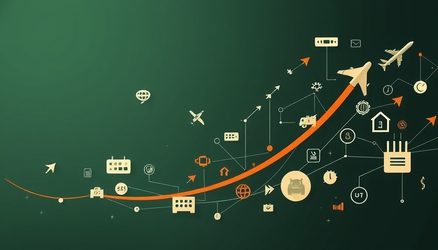 Stylized illustration of economic elements for Dallas economic development.