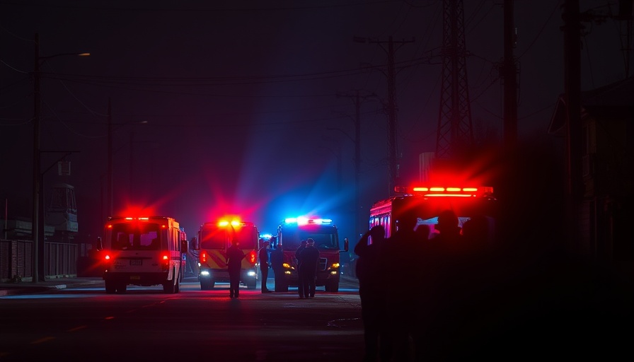 Emergency response scene highlighting teen driving safety.