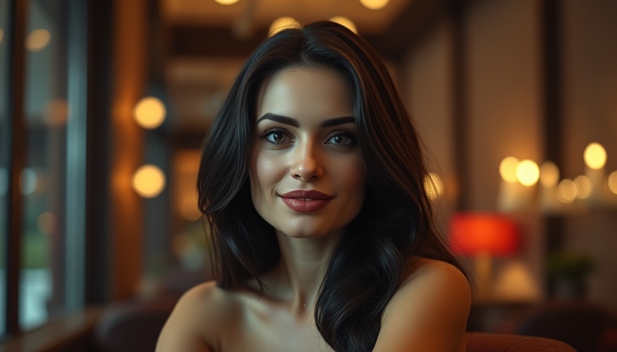Elegant woman with dark hair, justice for Amie Harwick.