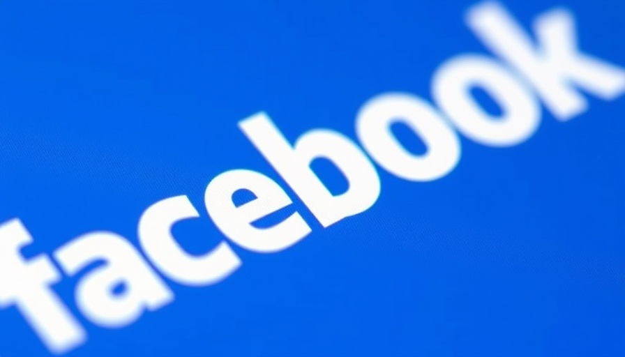 Iconic close-up of Facebook logo on blue background.