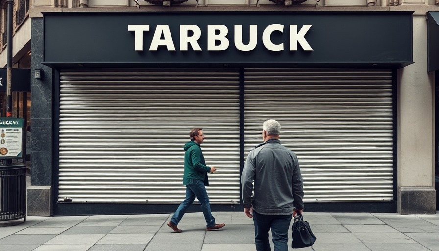 Customers approaching shuttered Starbucks in DFW amid closure.