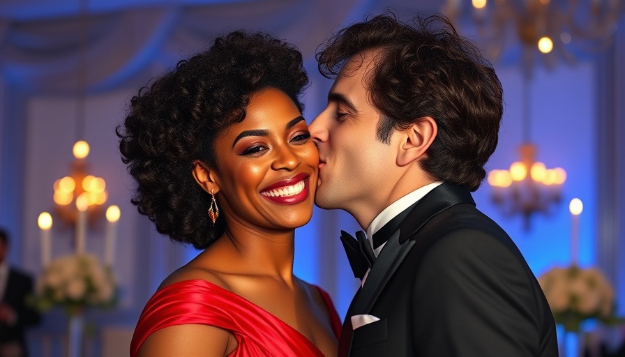 Happy couple highlighting relationship green flags with affection.