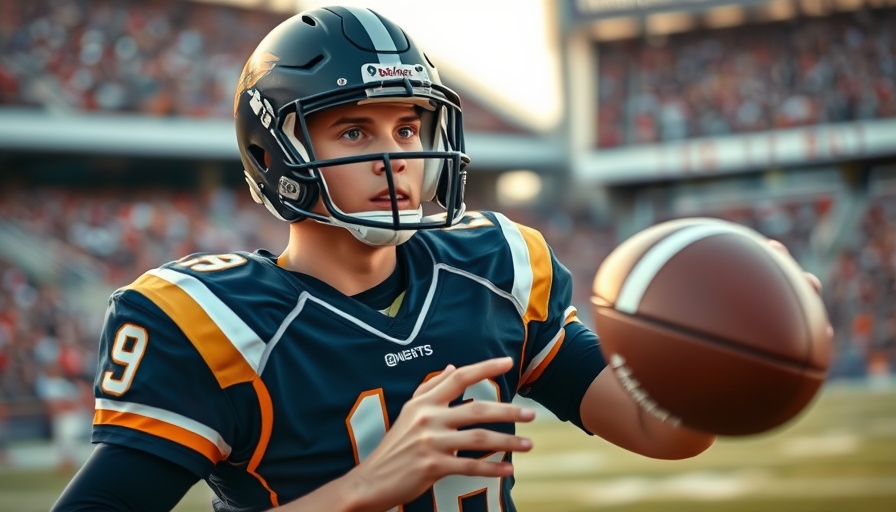 Arch Manning confidence in football action on the field.