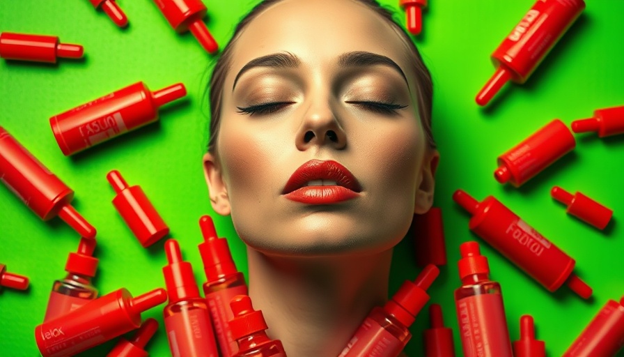 Pop art woman with Botox bottles - how to talk to a friend about Botox.