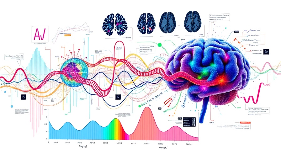 Visualization of ASD neural and epigenetic factors with data graphs and brain scans.