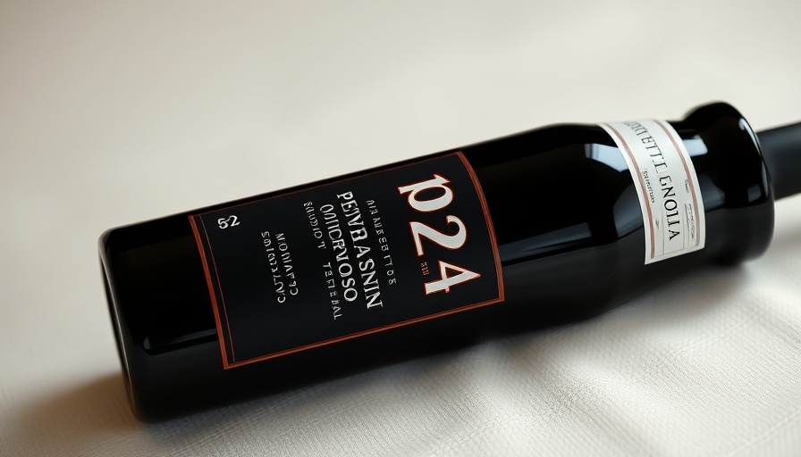 1924 wines limited edition bottle with vintage label.