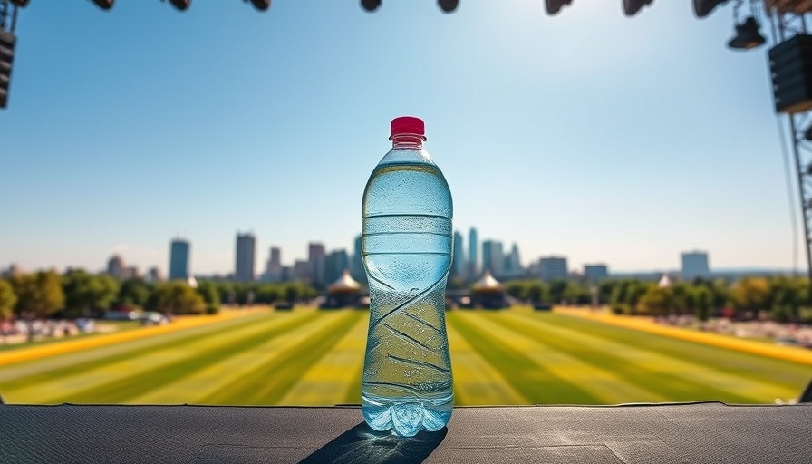 Austin festival stage with city skyline, emphasizing safety essentials.