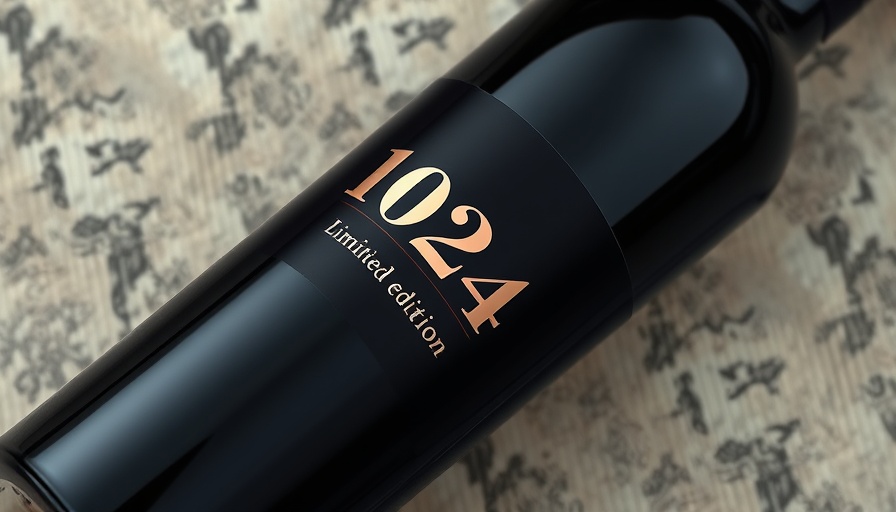 1924 wines limited edition bottle on textured surface.