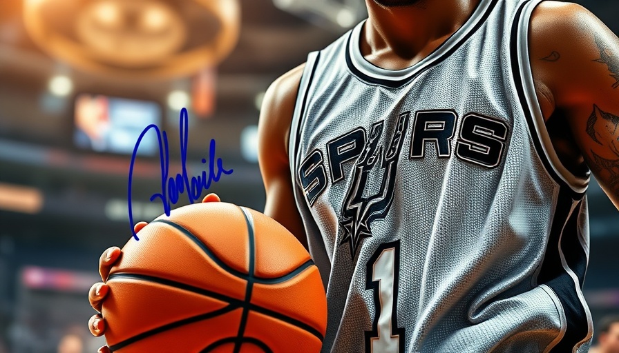Victor Wembanyama autograph basketball card featuring Spurs player.