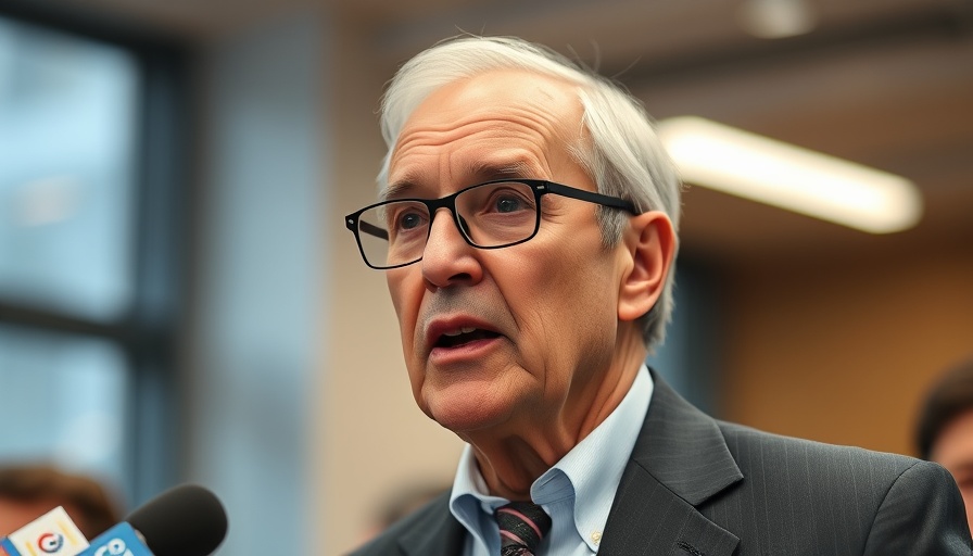 Healthcare reform news conference with elderly man speaking