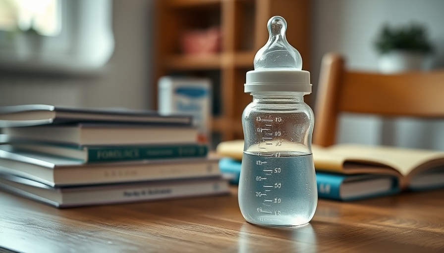 Baby formula bottle on table highlighting WIC program funding crisis.