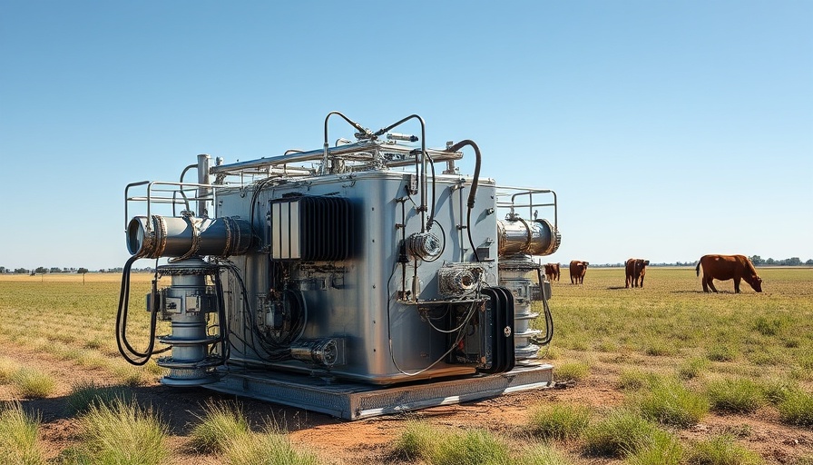 NASA research equipment on Texas farm field, sunny day