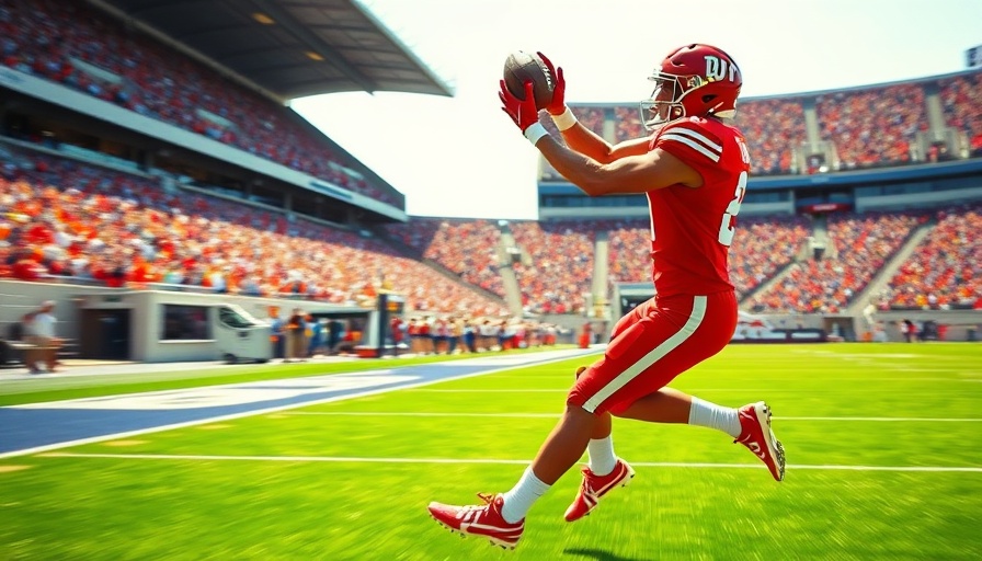 Ryan Williams college football action in end zone, dynamic catch.