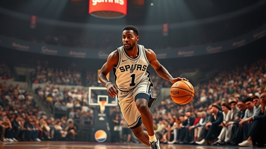 Victor Wembanyama dribbling in a tense NBA match, showcasing Spurs victory analysis.