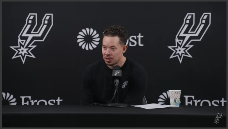 Mitch Johnson announcement and lively Spurs celebration.