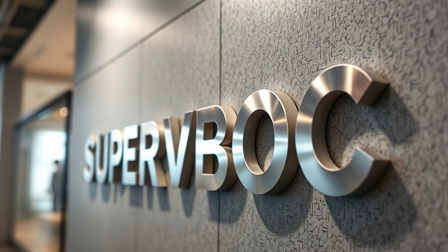 Modern sign reading 'SUPER VBOC' symbolizes San Antonio small business growth.