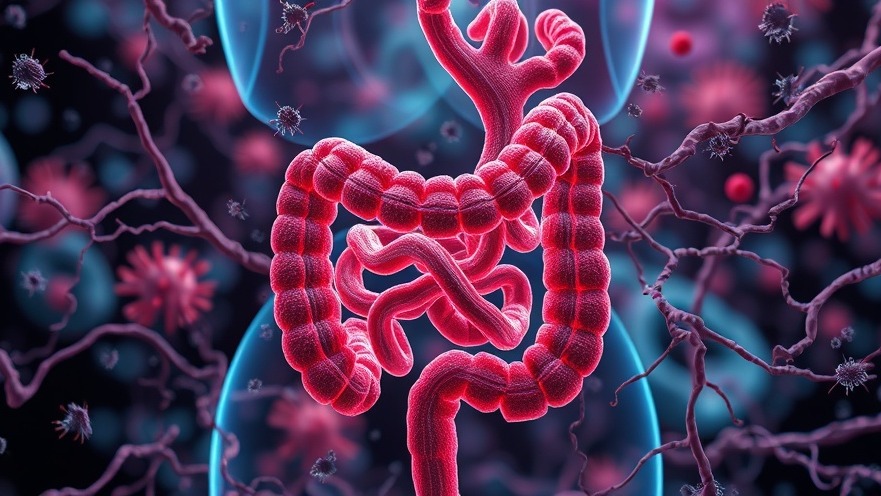 Conceptual image illustrating the gut microbiome's role in personalized nutrition and whole-food diets.