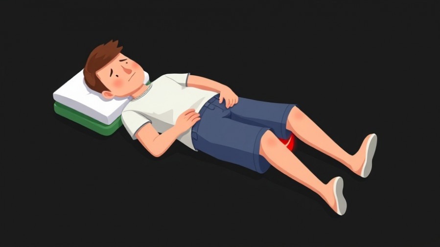 Cartoon of a person with hip pain highlighting healthy aging exercises and joint health.