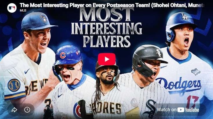 Postseason Baseball Stars in a colorful action collage.
