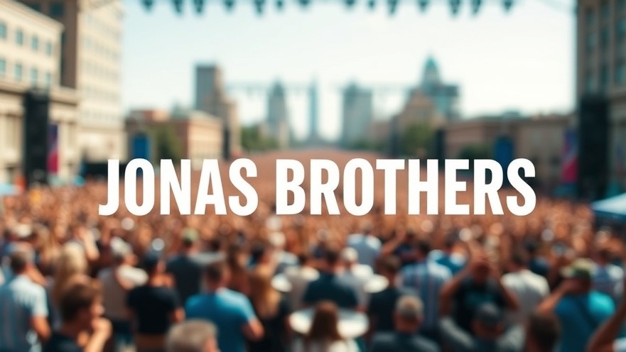 Live music experience featuring Jonas Brothers at a vibrant local community event.